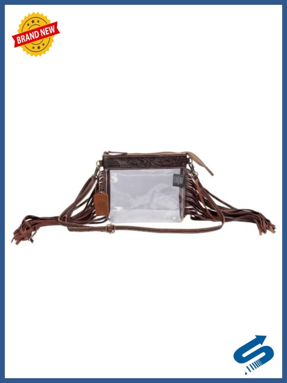 Genuine Leather Fringe Crossbody Purse - Boho Western Handcrafted Bag